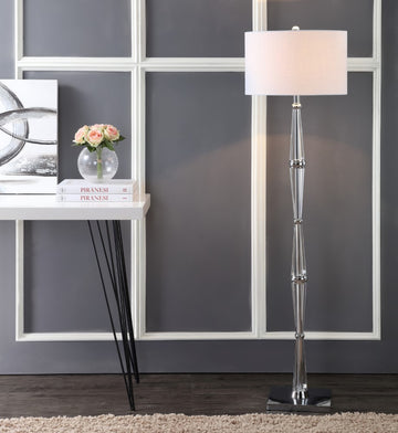 Francine 60" Crystal LED Floor Lamp - JONATHAN Y